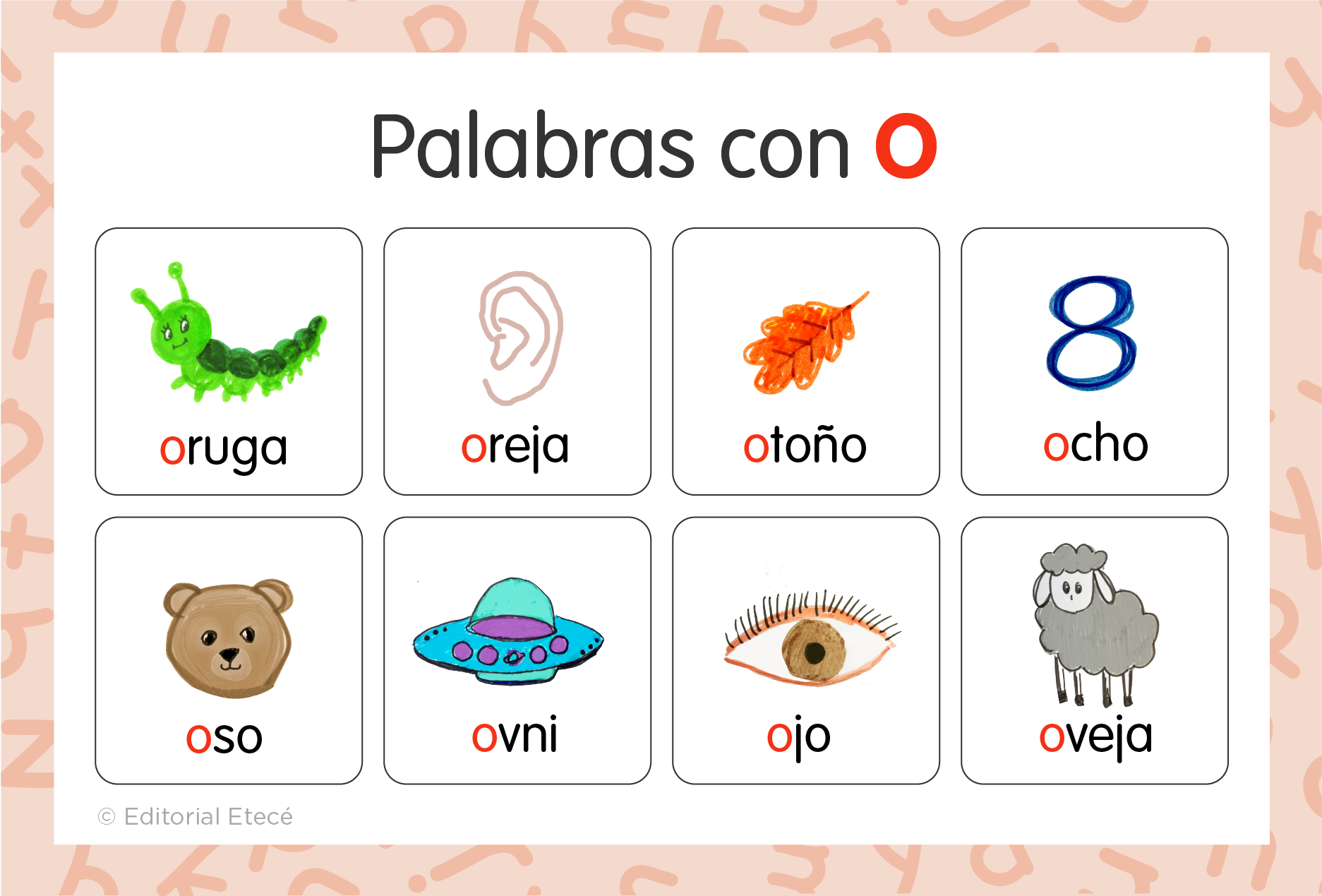 +100 Palabras con O (con imágenes) - Lenguaje.com