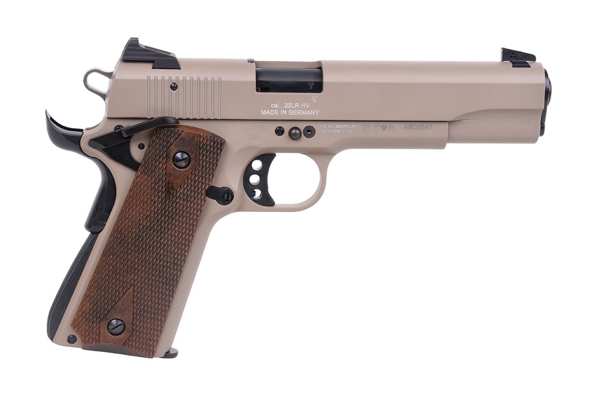gsg-1911-22lr-5-barrel-101-tan-walnut-2210m1911t-pistolet-gsg-1911-22-us-tan-cal-22lr-2 Pistolet GSG 1911-22 US Tan cal.22Lr - Armes catégorie B sur armurerie ...