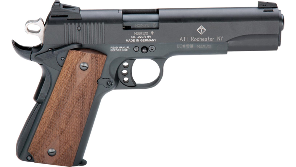 gsg-2210m1911g-1911-22lr-bl-odg-10rd-GERG2210M1911_1 ATI GSG M1911 Handgun .22 LR 10rd Magazine 5" Barrel Wood Grips ...