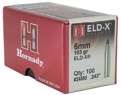 Hornady 6mm ARC Ammunition H81602 103 Grain ELD-X 20 Rounds