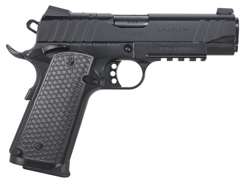 Girsan MC1911C Influencer 45 ACP, 4.4" Barrel, Black Cerakote, Optic Ready, 8rd