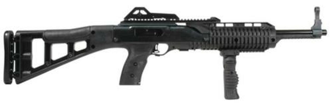 Hi-Point Carbine SA 45 ACP 17.5" Barrel, Synthetic Stock Black, Fwd Fold Grip, 9rd Hi-Point Carbine SA 45 ACP 17.5" Barrel, Synthetic Stock Black, Fwd Fold Grip, 9rd