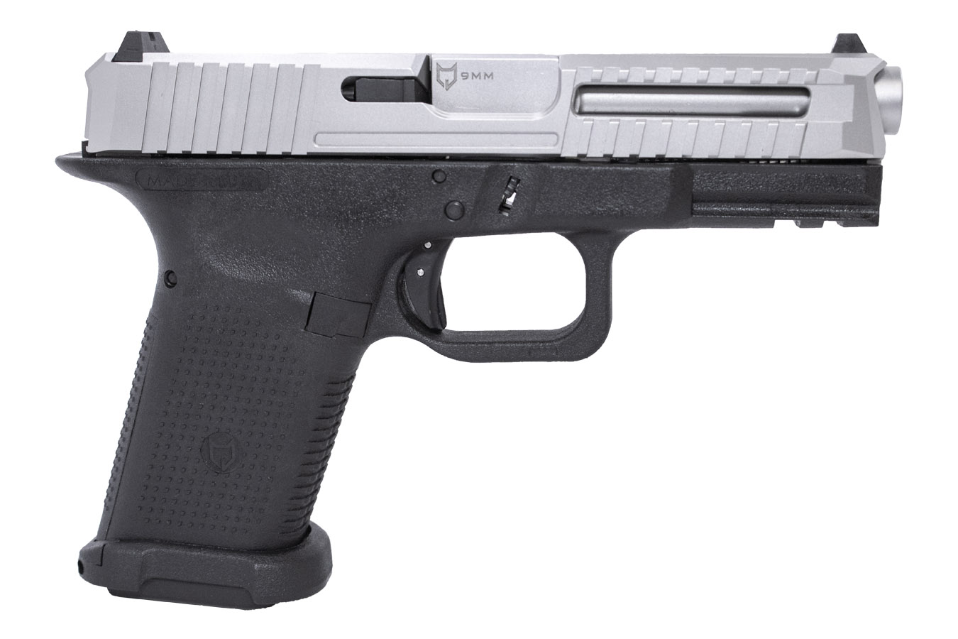 LTD19 V1 9mm Compact Pistol with Black Frame and Silver Slide
