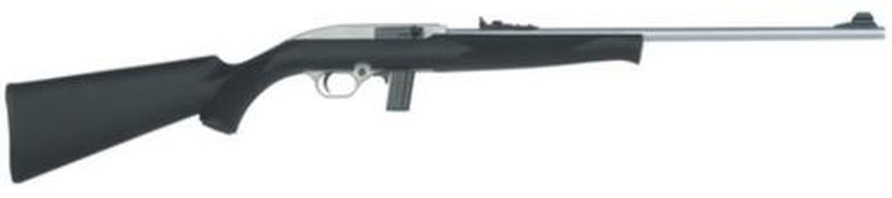 Mossberg 10 + 1 22LR Semi-Automatic, Silver Finish/Black Synthetic Stock Mossberg 10 + 1 22LR Semi-Automatic, Silver Finish/Black Synthetic Stock