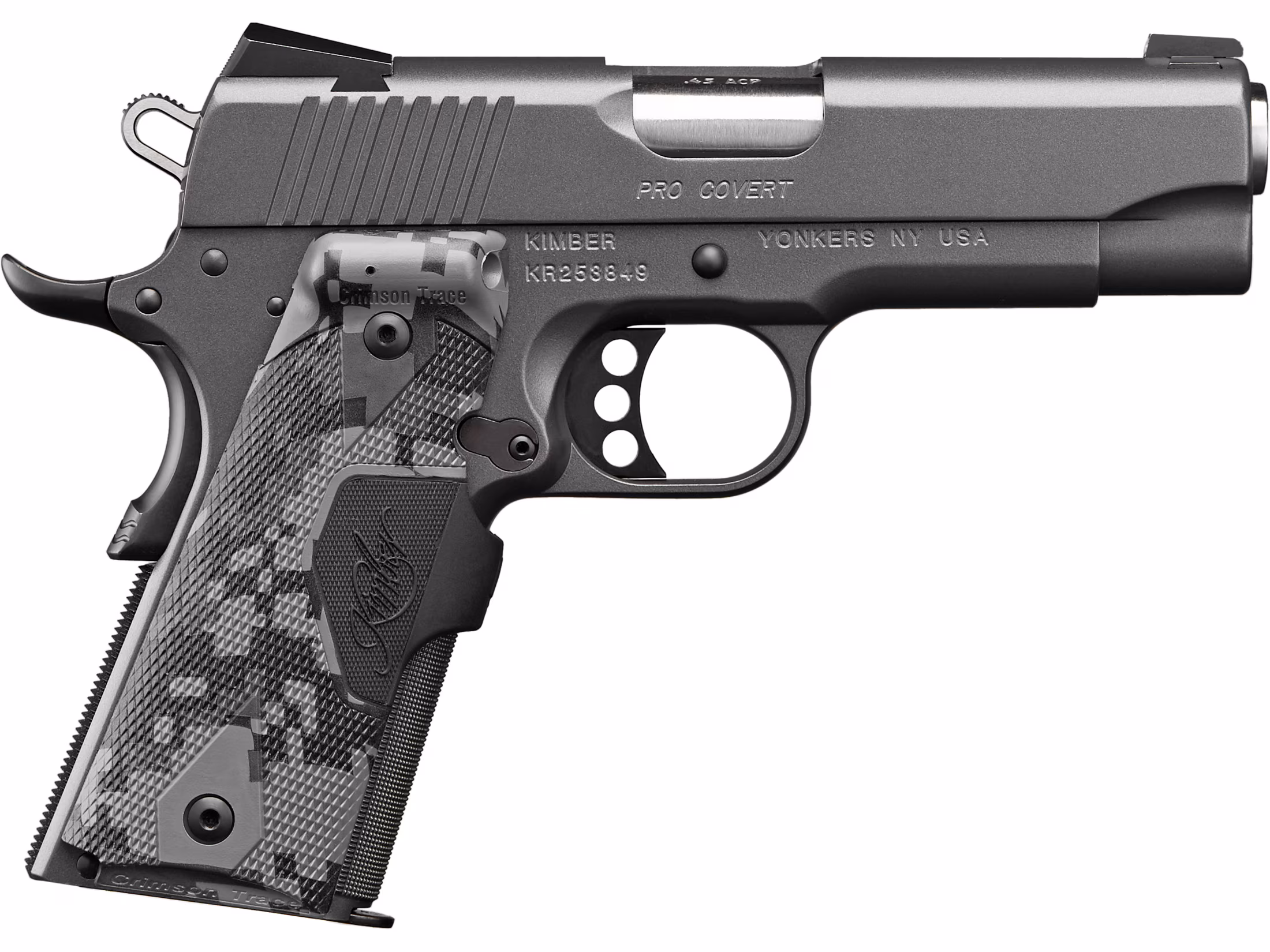 kimber-pro-covert-4-45-acp-454215 Kimber Pro Covert 45 ACP Pistol 4 Barrel 7+1 Round Charcoal Gray Slide