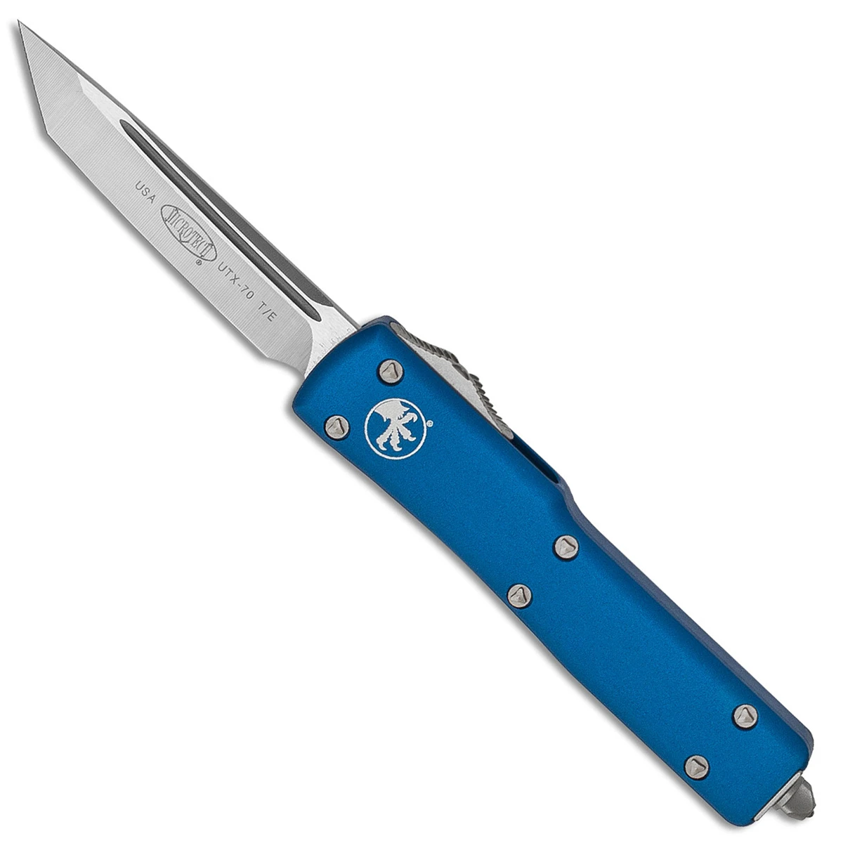 Microtech UTX-70 Tanto OTF Automatic Knife T/E Blue Satin 149-4BL ...