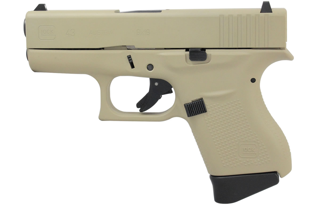 43 9mm Desert Sand Single Stack Pistol 43 9mm Desert Sand Single Stack Pistol