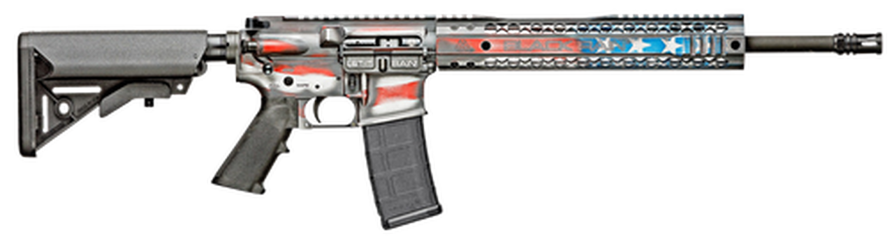 Black Rain Patriot 5.56mm, 16" Barrel, Spec+, American Flag