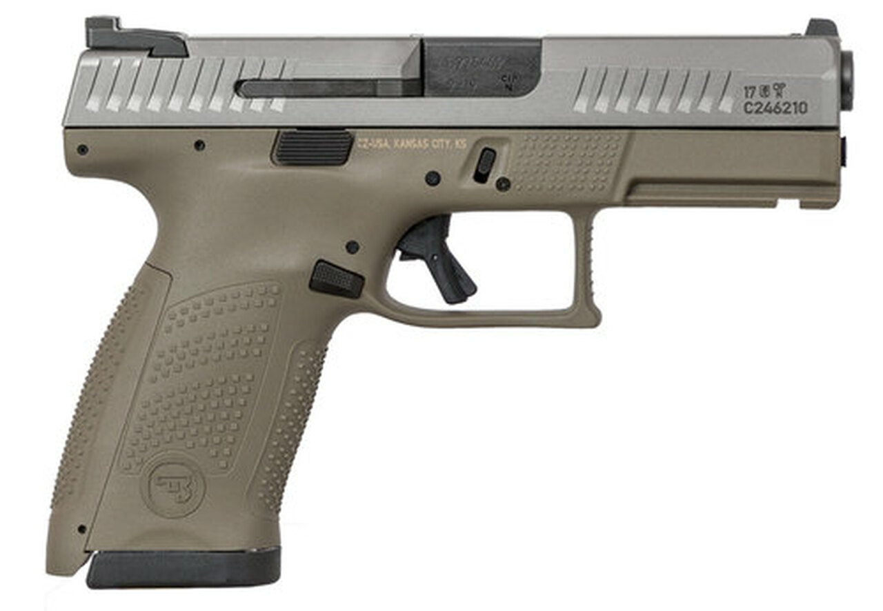 CZ P10 Compact 9mm Flat Dark Earth/White Nitride CZ P10 Compact 9mm Flat Dark Earth/White Nitride
