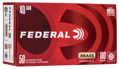 Federal Champion Training 40 SW 180gr FMJ 50bx 20cs