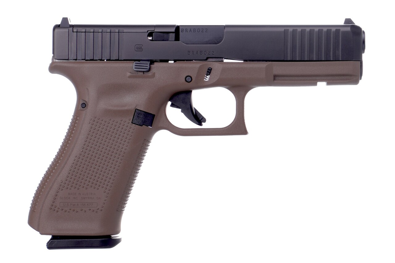 Glock 17 Gen5 MOS 9mm, 4.49" Barrel, Flat Dark Earth, 3x 17rd Glock 17 Gen5 MOS 9mm, 4.49" Barrel, Flat Dark Earth, 3x 17rd