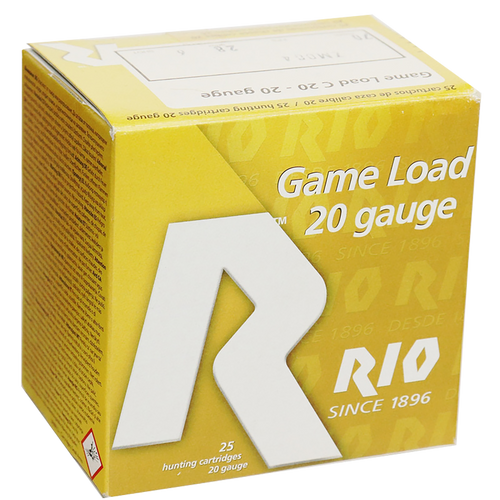 Rio Game Load 20 Ga, 3", 1 1/4 oz, 6 Shot, 25rd Box