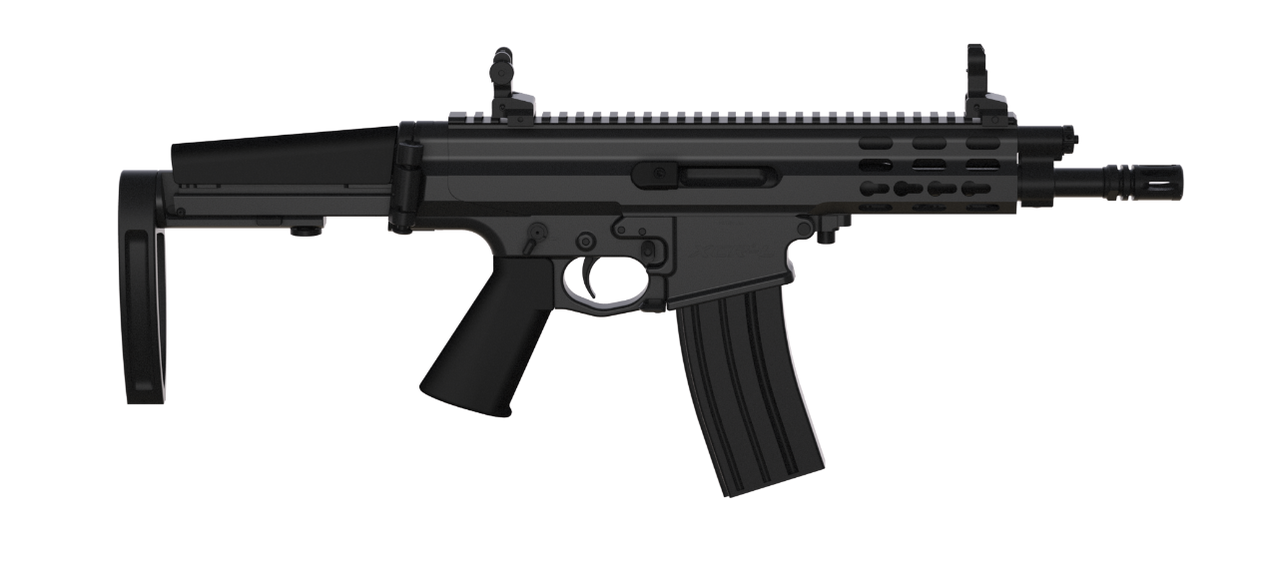 Robinson Arms XCR-L Pistol 7.62x39 7" Barrel Keymod Rail, Black Finish Tailhook Brace Robinson Arms XCR-L Pistol 7.62x39 7" Barrel Keymod Rail, Black Finish Tailhook Brace
