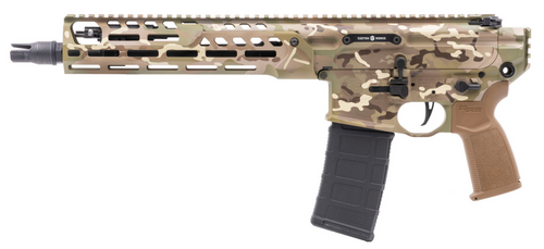 Sig Sauer MCX Spear LT 5.56x45mm, 11.5" Barrel, MultiCam Cerakote, Optic Ready, Savior Equipment Coyote Covert Case, 30rd