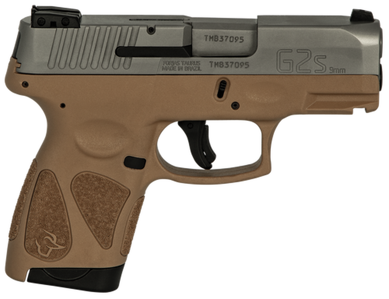 Taurus G2S, 9mm, 3.26" Barrel, 7rd, Stainless Slide, Tan