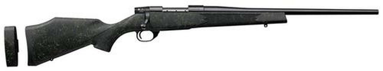 Weatherby Vanguard Volt, 7mm-08 Rem, 20", Blued, Synthetic Stock, Green Webbing
