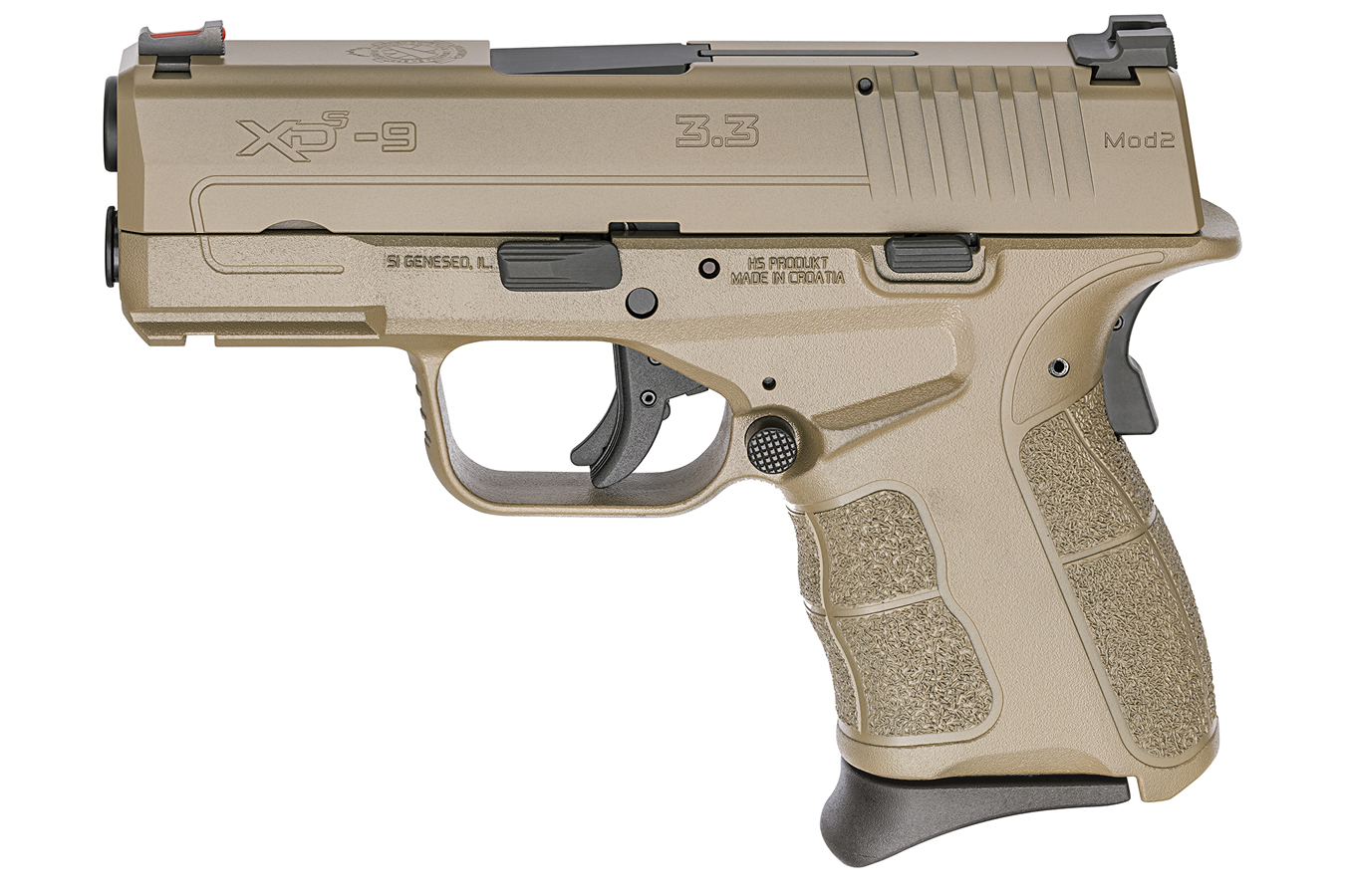 XDS Mod.2 3.3 Single Stack 9mm Desert FDE Cerakote Carry Conceal Pistol XDS Mod.2 3.3 Single Stack 9mm Desert FDE Cerakote Carry Conceal Pistol