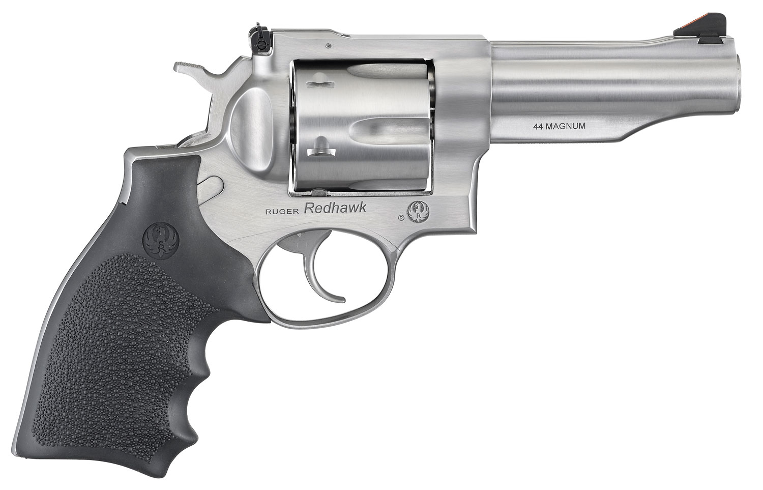 rug-5044-redhwk-44mg-4-20-6rd-ss-hogue-22-117 Ruger 5044 Redhawk 44 Special/44 Rem Mag 6rd, 4.20" Satin Stainless ...