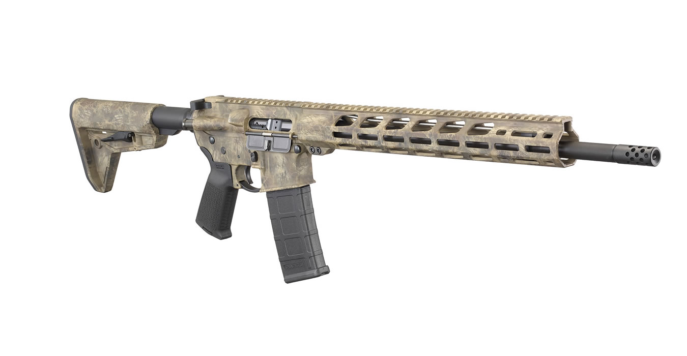 rug-8539-ar556-223-mpr-18-frazzled-camo-brn-cera-ar-556-frazzled-brown_2 Ruger AR-556 MPR 5.56mm Semi-Auto Rifle with Frazzled Brown Cerakote ...