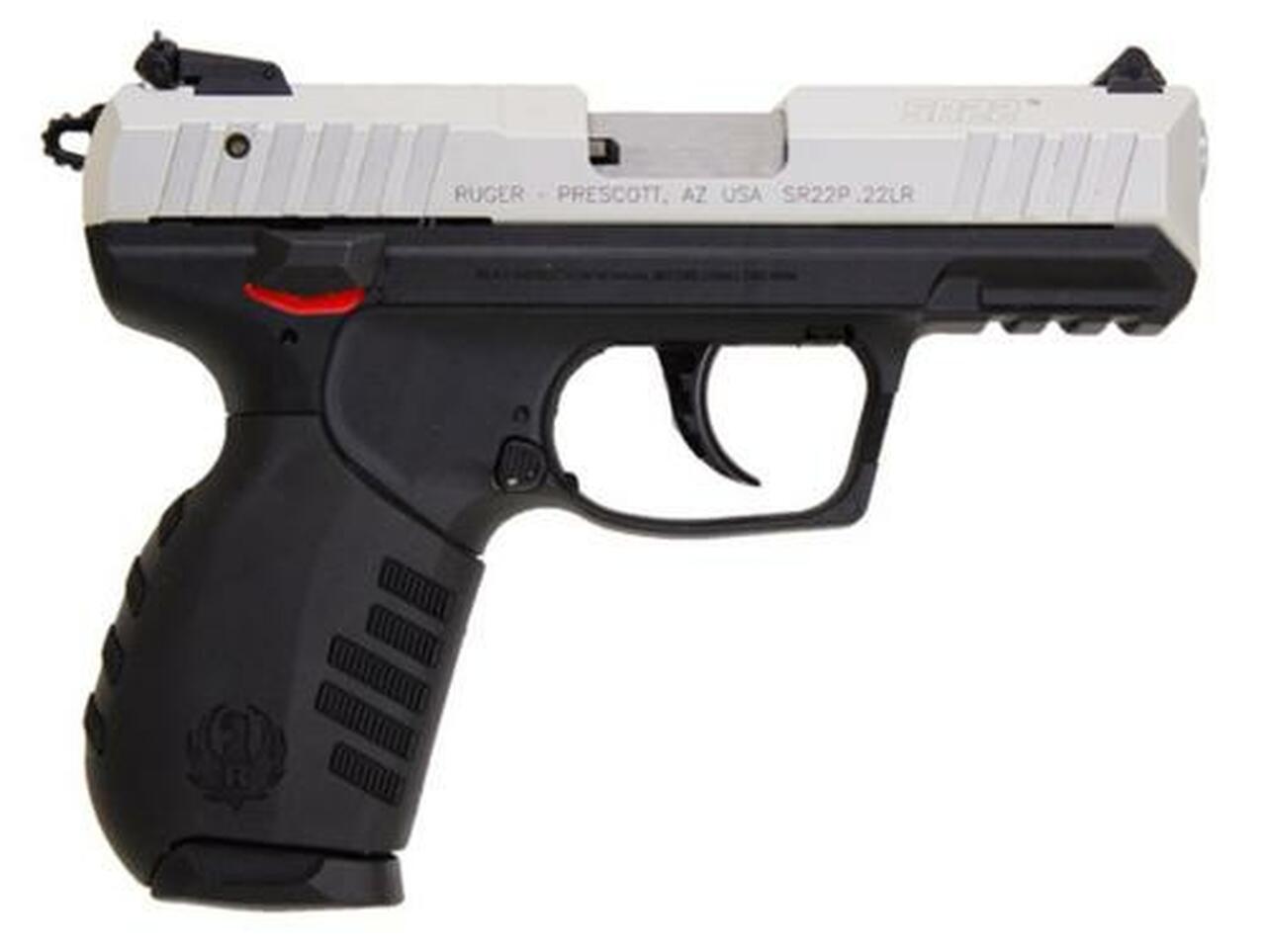 Ruger SR22 PS 22LR Silver Anodized Slide Ruger SR22 PS 22LR Silver Anodized Slide