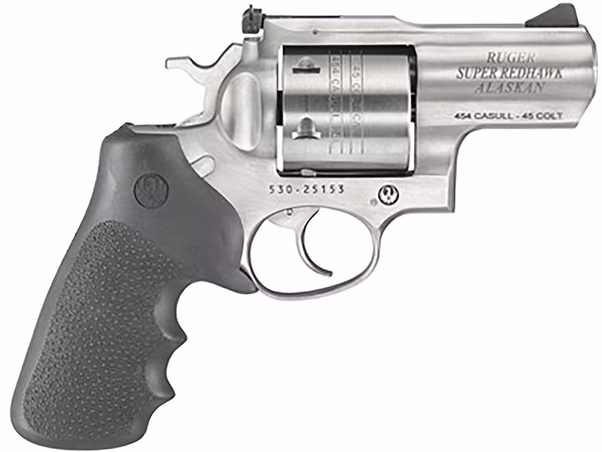 Ruger Super Redhawk Alaskan 454 Casull Revolver 2.5 Stainless Barrel 6