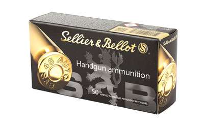 Sellier & Bellot 45 ACP JHP 50-Round Box for Defense
