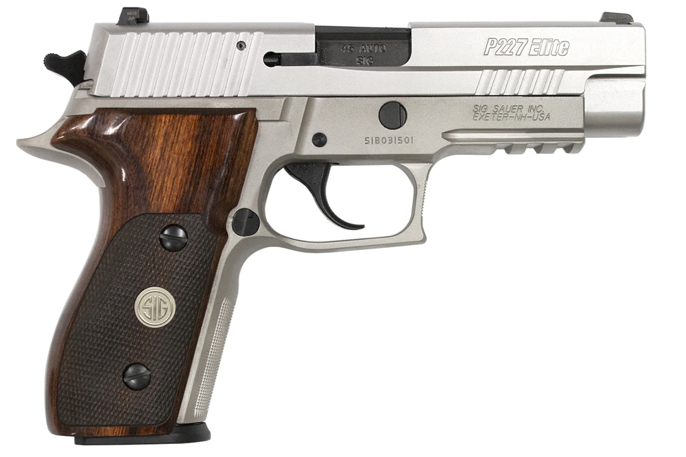 Sig Sauer P227 Elite 45 ACP Alloy Stainless with Night Sights ...
