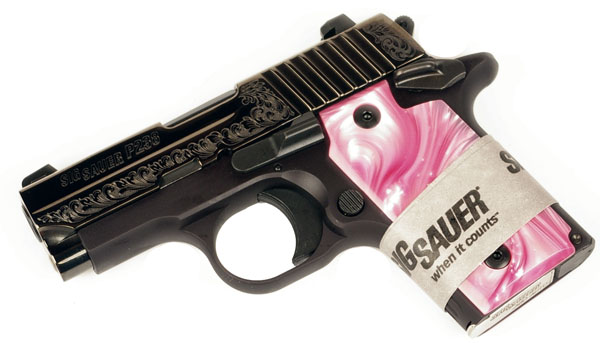 Sig Sauer P238 .380ACP Nitron Engraved Pink, Night Sights, SAO - Top ...