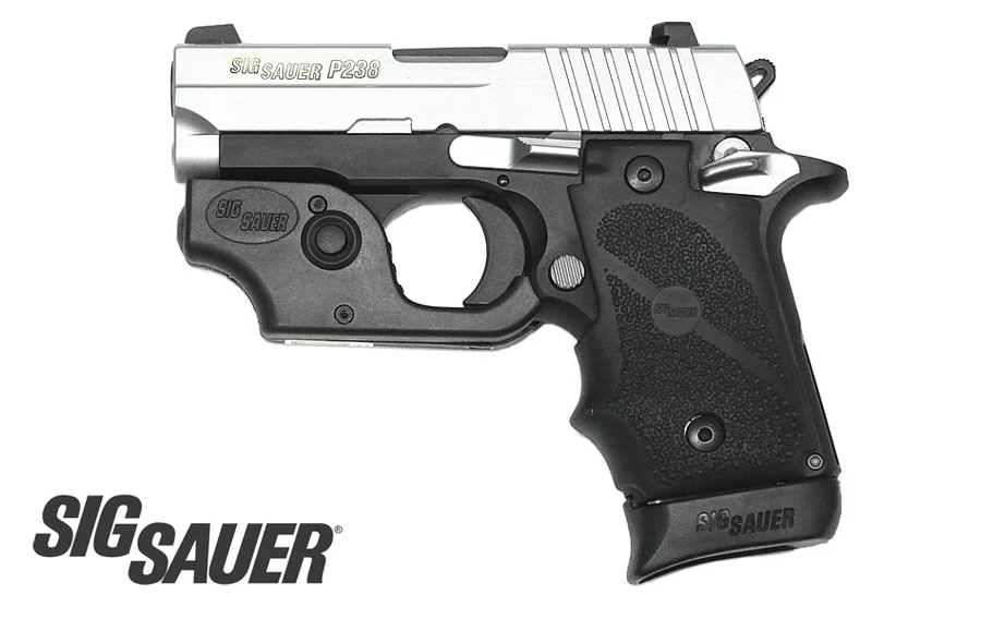 Sig Sauer P238 Two-Tone 380 ACP Centerfire Pistol with Tactical Laser ...