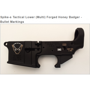 Spikes Tactical Honey Badger AR-15 Stripped Lower Receiver