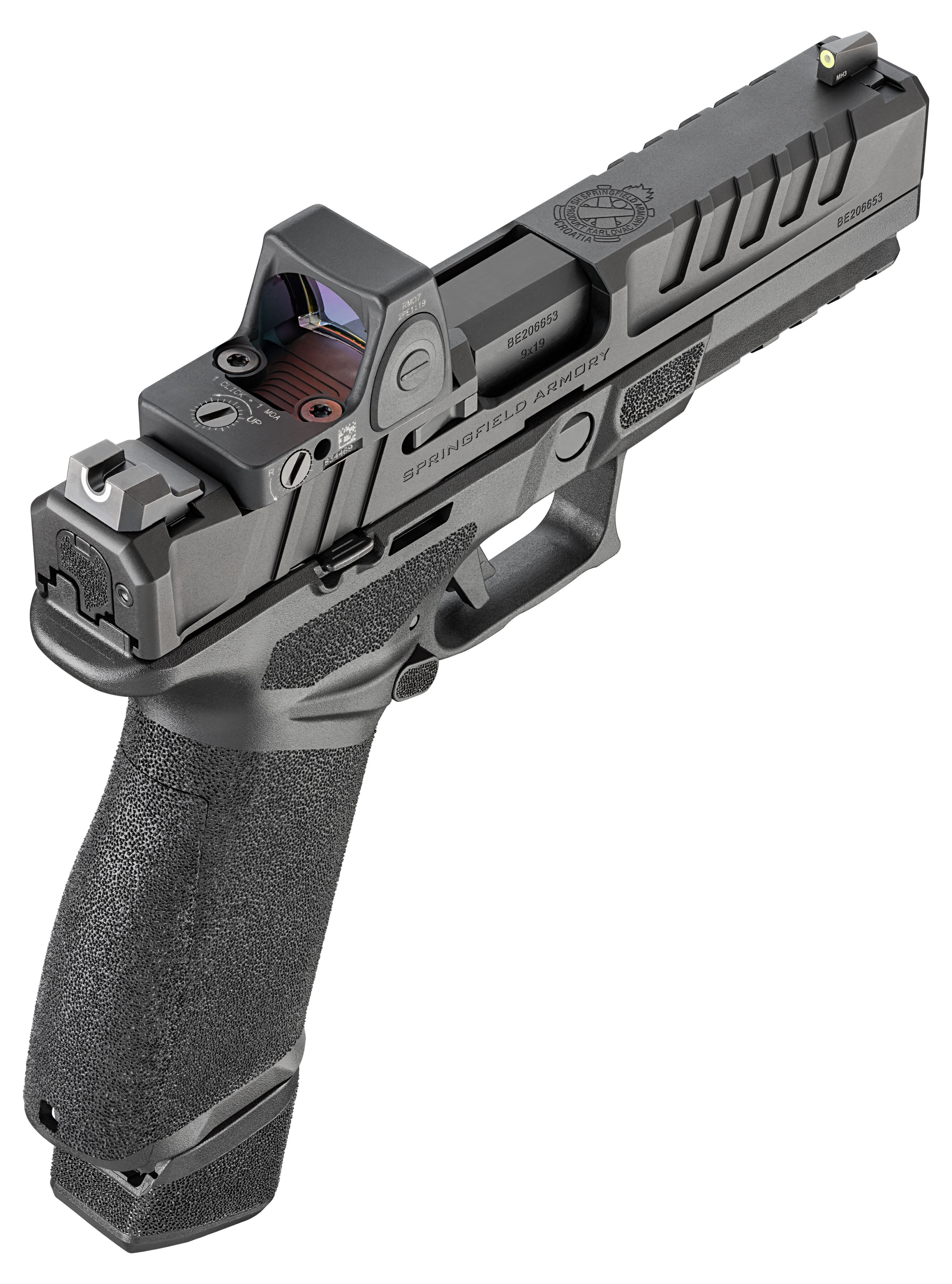 springfield-echelon-9mm-4-5-barrel-black-manual-safety-optic-ready-10rd-EC9459B-U_RA-Ext-Up-Back-RMR Echelon™ 4.5F 9mm Handgun - EC9459B-U - Springfield Armory