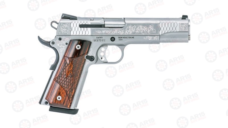 Smith & Wesson 1911 Engraved Handgun .45 ACP 8rd Magazine 5" Barrel ...