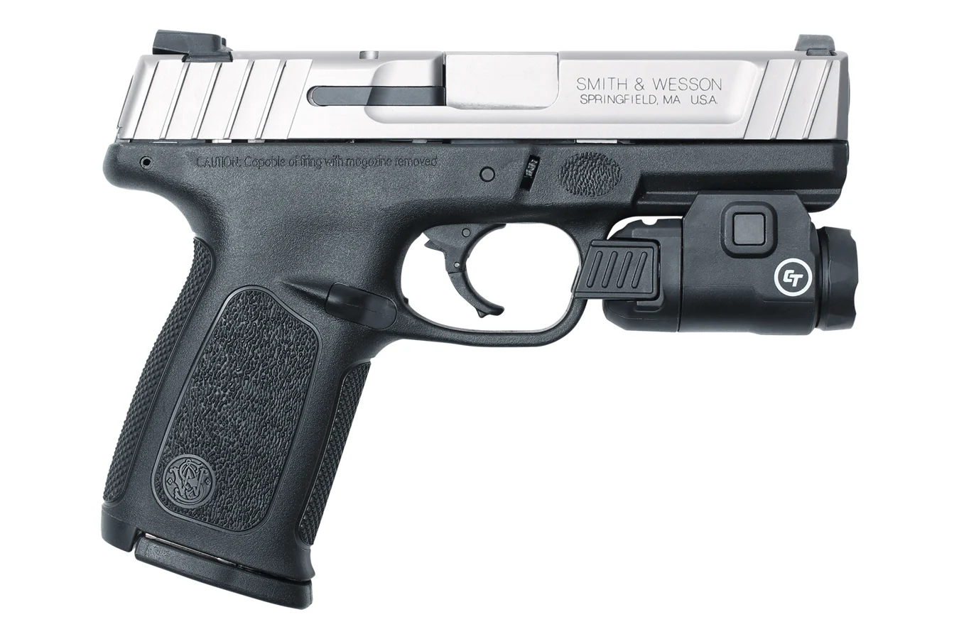Smith & Wesson SD40 VE 40 S&W Pistol with Crimson Trace Tactical Light ...