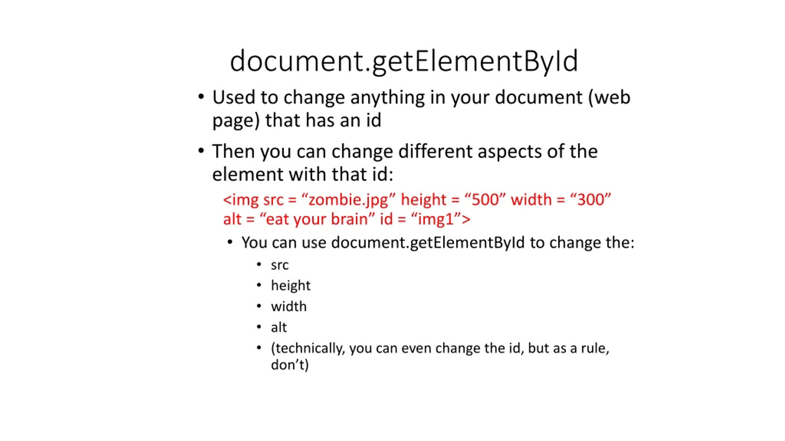 PPT - Using getElementById to Modify Document Elements | Guide with ...