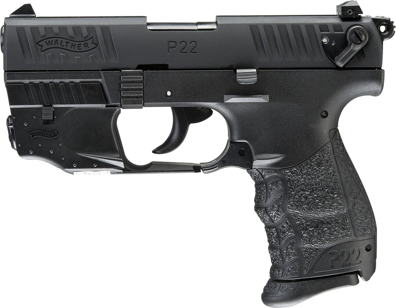 WALTHER ARMS P22Q 22LR 3.4" 10rd Pistol w/ Laser - Black | KYGUNCO