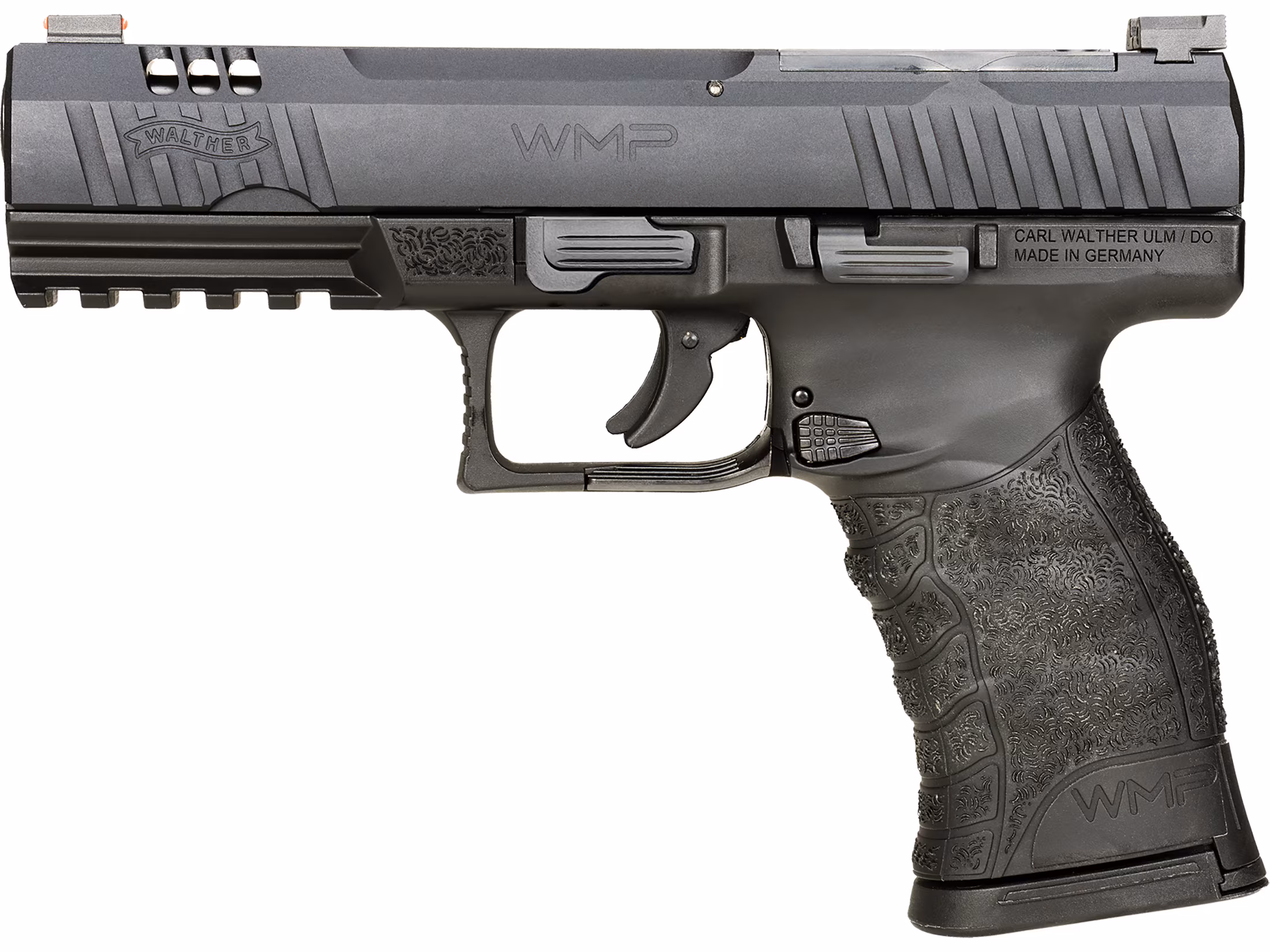 Walther WMP 22 WMR Pistol 4.5 Barrel 15+1 Round Black Slide Black Grip